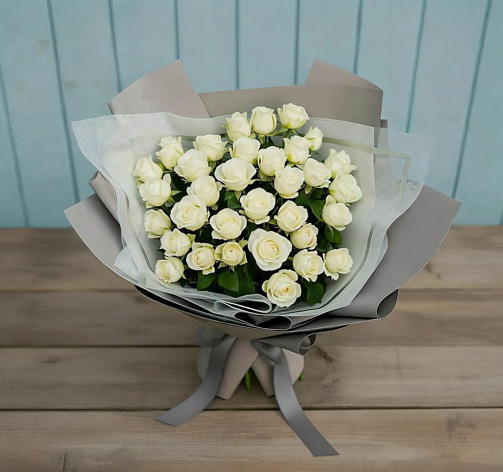 Букет Белоснежная нежность в Болохово
