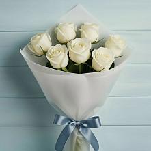 Букет 7 Белых роз Эдлесс Лав #REPLACE_PRED# Болохово