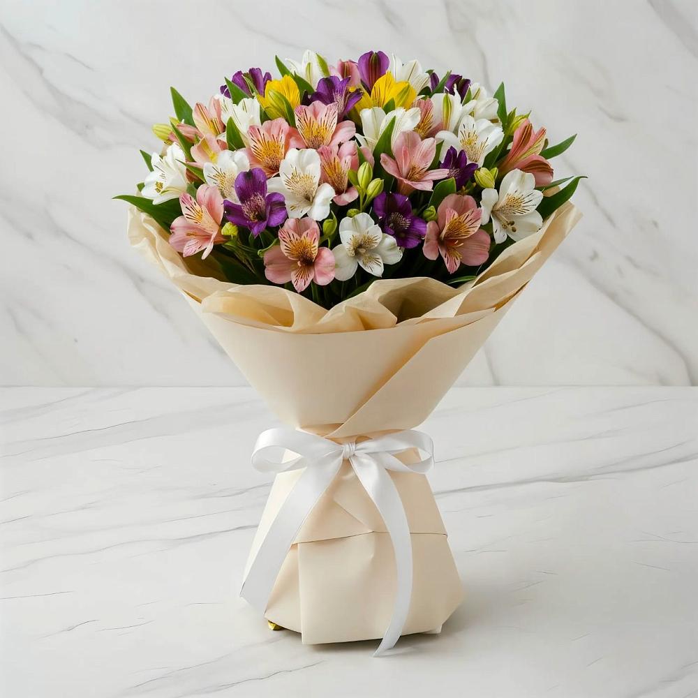 Букет цветов из: Альстромерии в Болохово