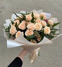 Букет Кремовые розы Латте в Болохово