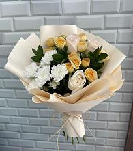Букет цветов из:  Розы и Хризантемы в Болохово