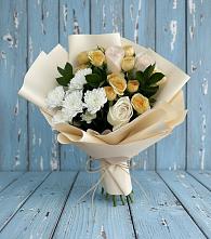Букет цветов из:  Розы и Хризантемы #REPLACE_PRED# Болохово