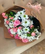 Букет цветов из:  Розы и Хризантемы #REPLACE_PRED# Болохово
