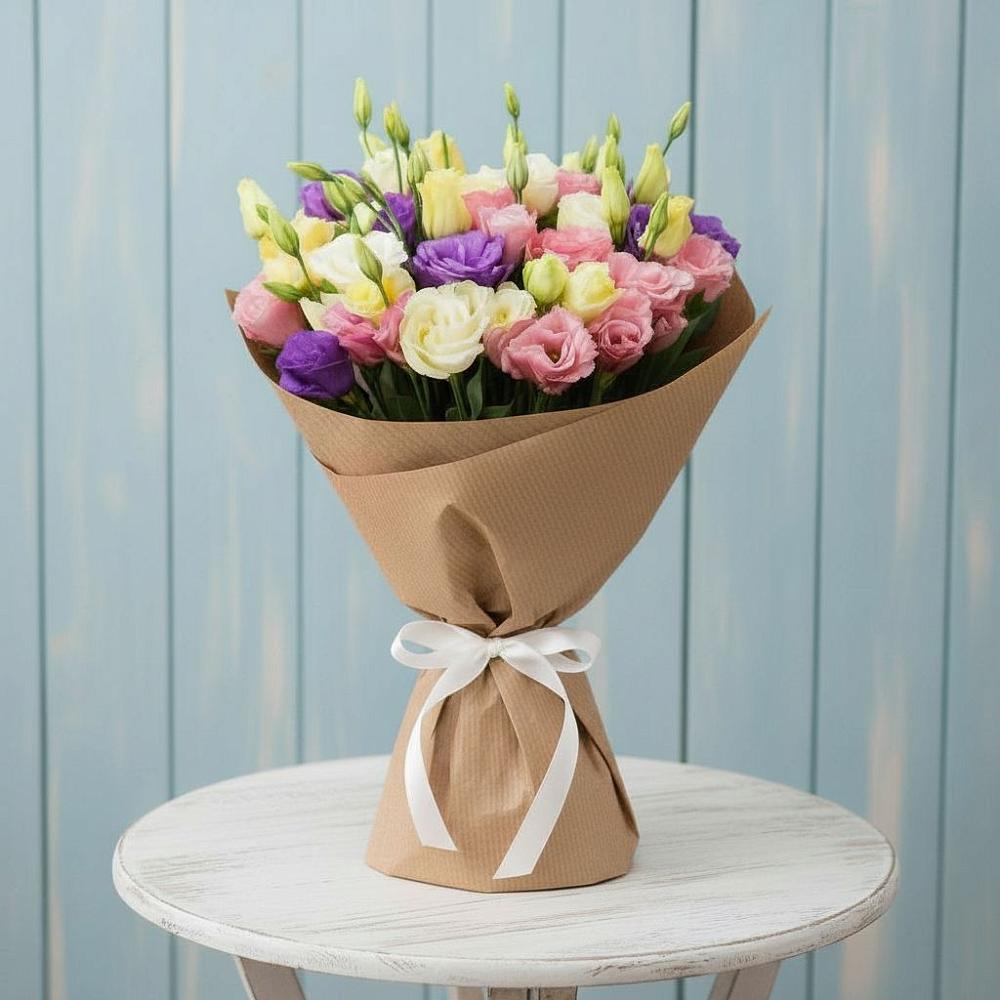 Букет цветов из: Лизиантусы в Болохово