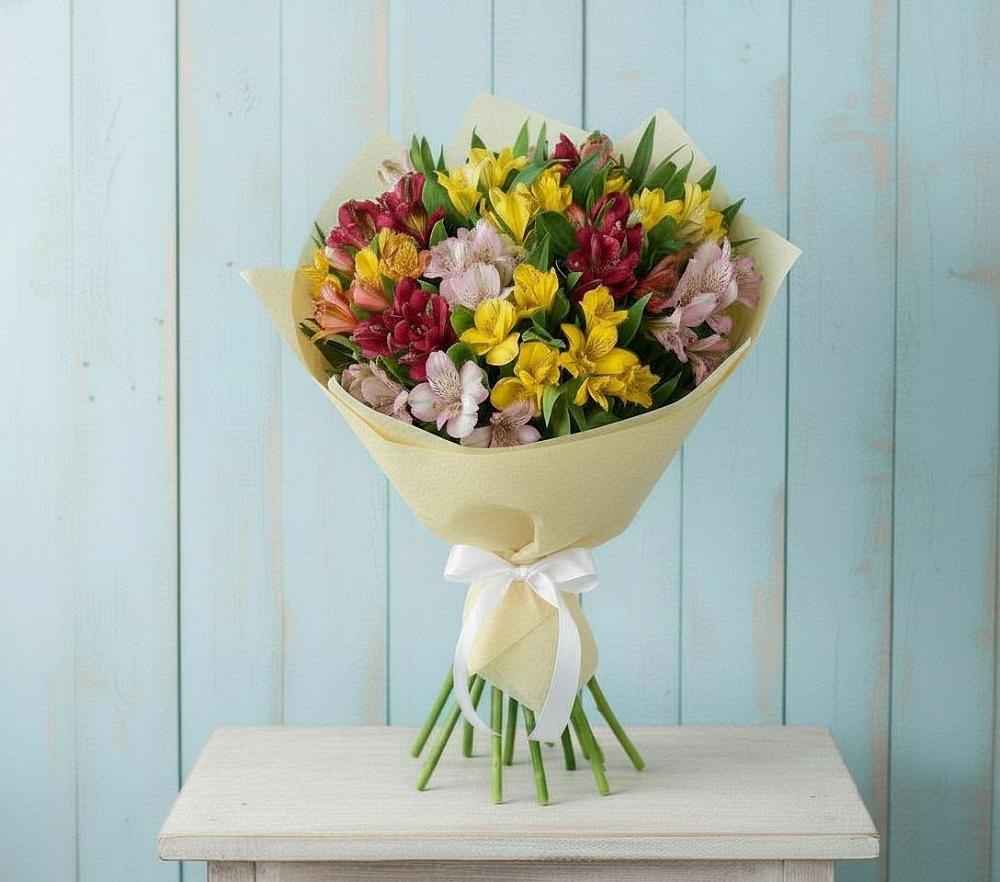 Букет цветов из: Альстромерии в Болохово