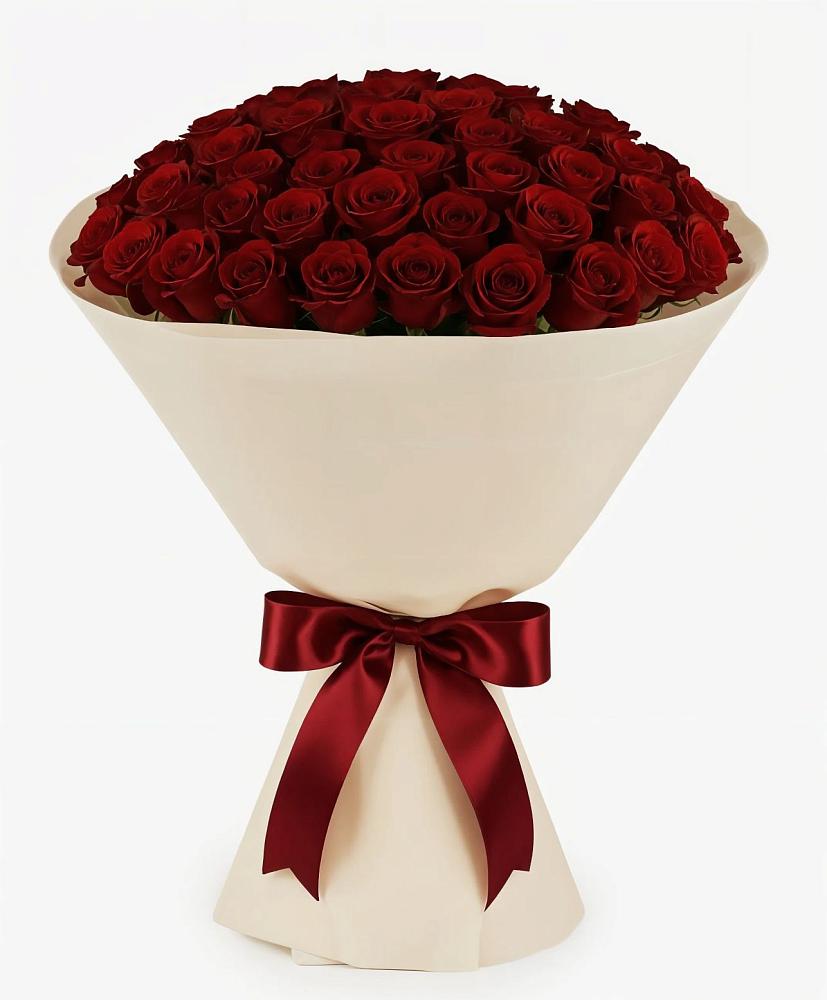 Букет 101 Бордовая роза Блэк Бакарра в Болохово